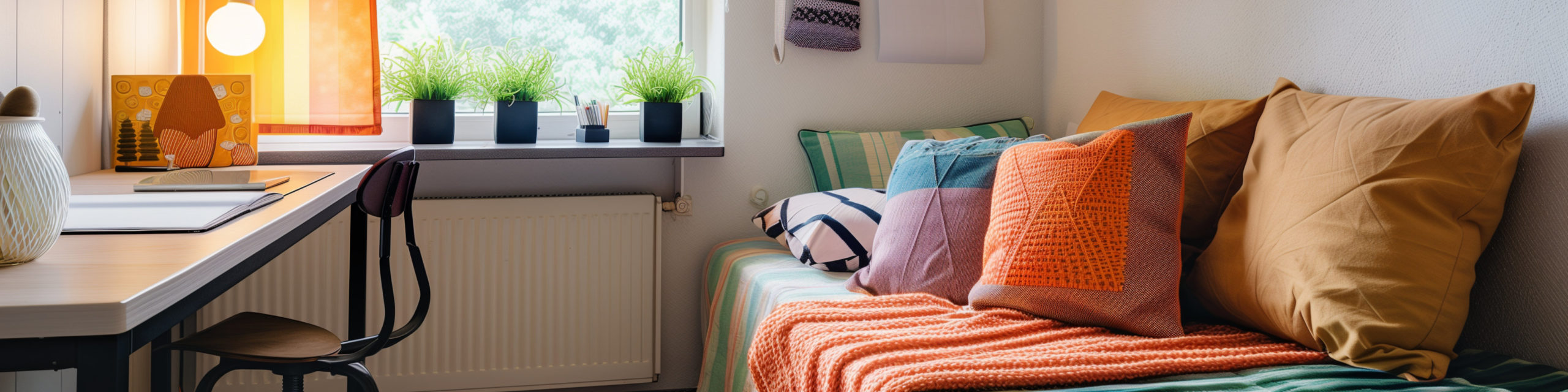 Blick in ein Wohnheimzimmer
