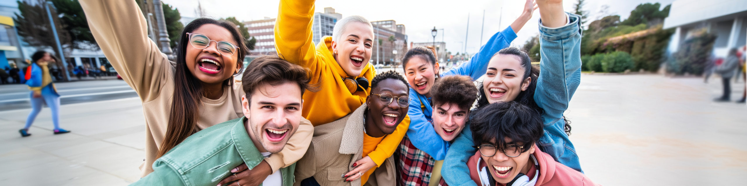 Gruppe internationaler Studierenden