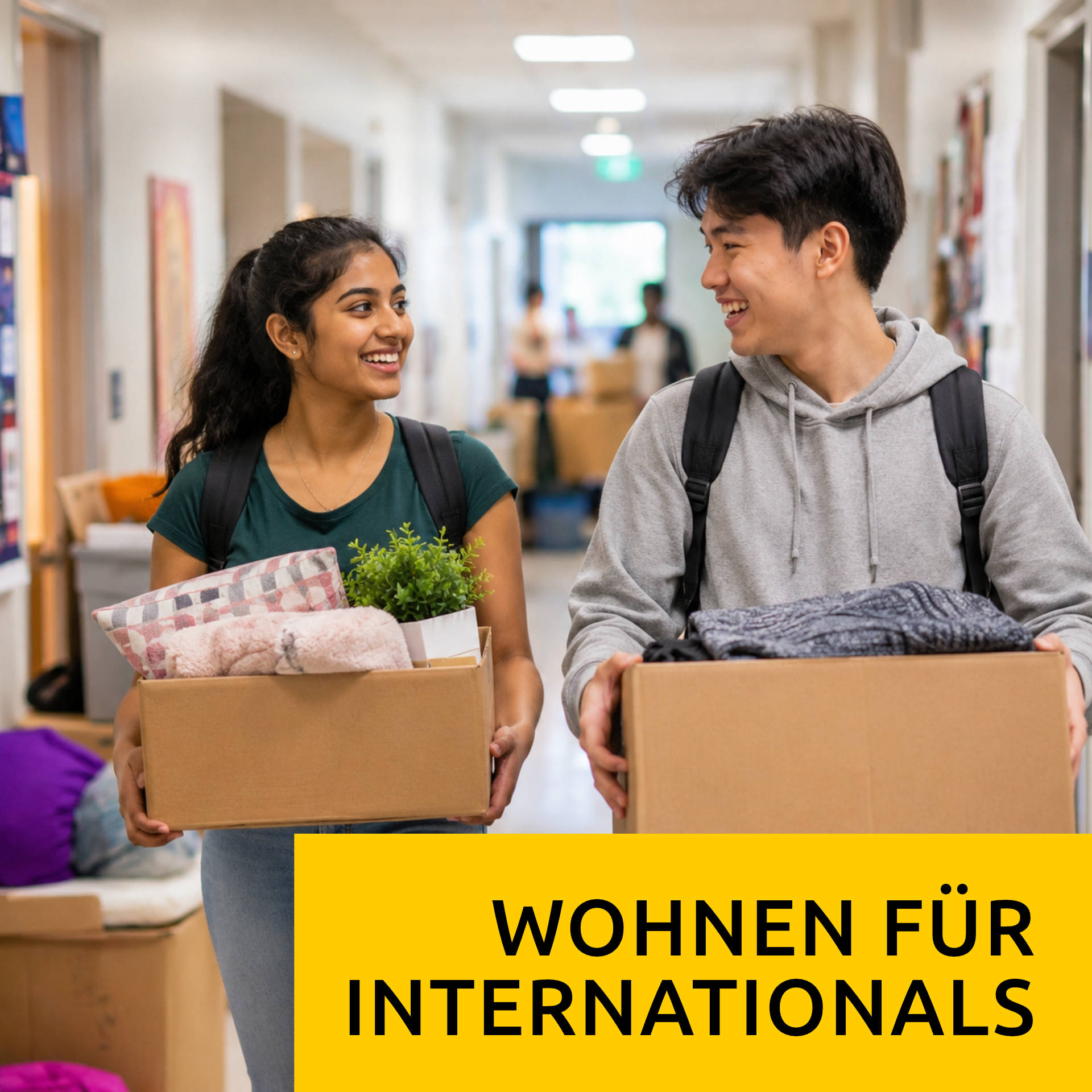 Symbolbild Link Wohnen für Internationals